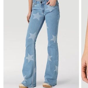 Womens wrangler Retro Mae Star Flare Jean in Alice Mid rise 27/32